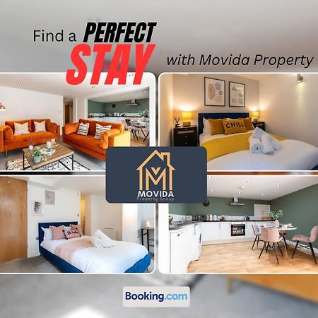 Stylish Two Bed Town Centre Apartment By Movida Property Group Short Lets & Serviced Accommodation With Parking ฮาร์โรเกต ภายนอก รูปภาพ